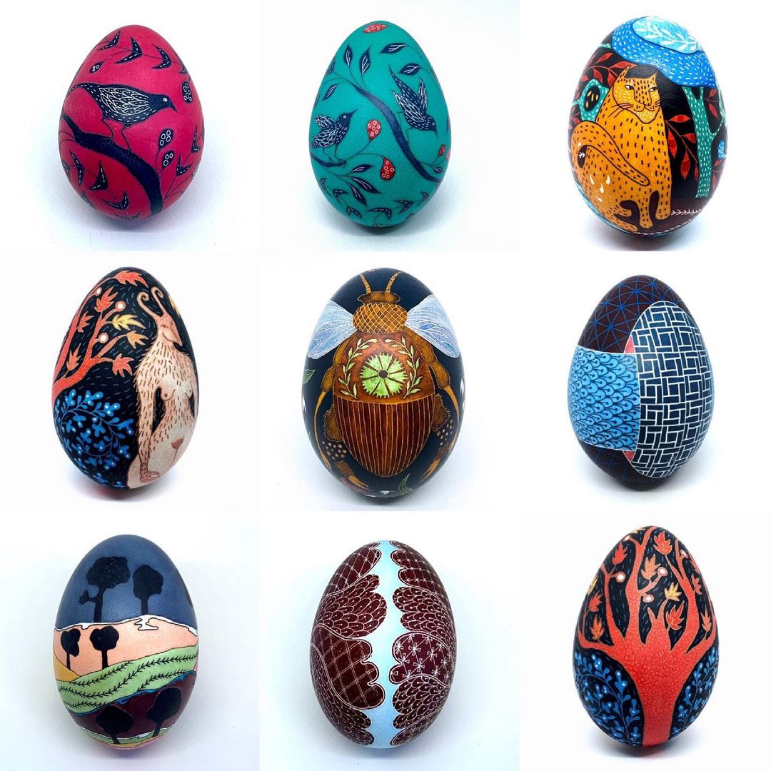 This Intricate Egg Art Was Made Using the Pysanky Technique https