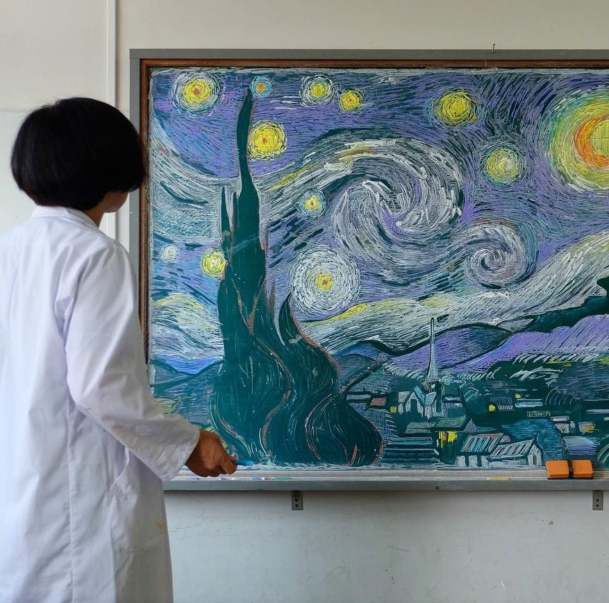 high-school-art-teacher-draws-masterpieces-for-his-students-in-chalk