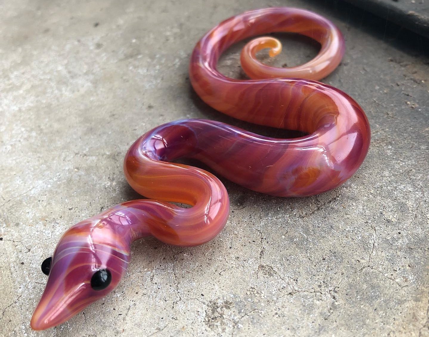 Ryan Eicher Creates Colorful Glass Snakes