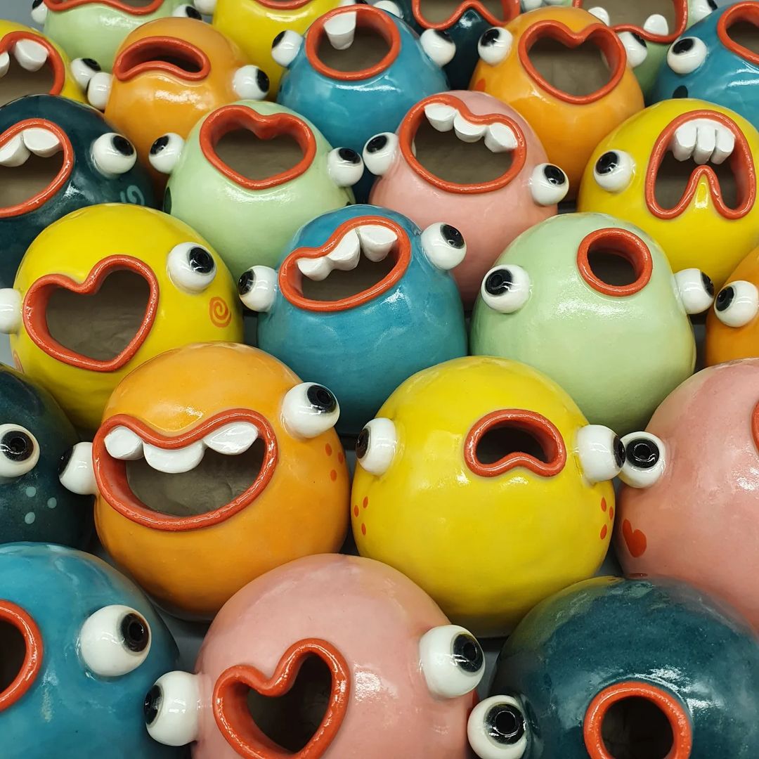 AJ Simpson is Using Their Ceramics Skills To Create Quirky Characters https //everydaymonkey
