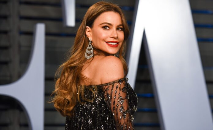 Sofia Vergara at the Vanity Fair Oscar Party in March 2018