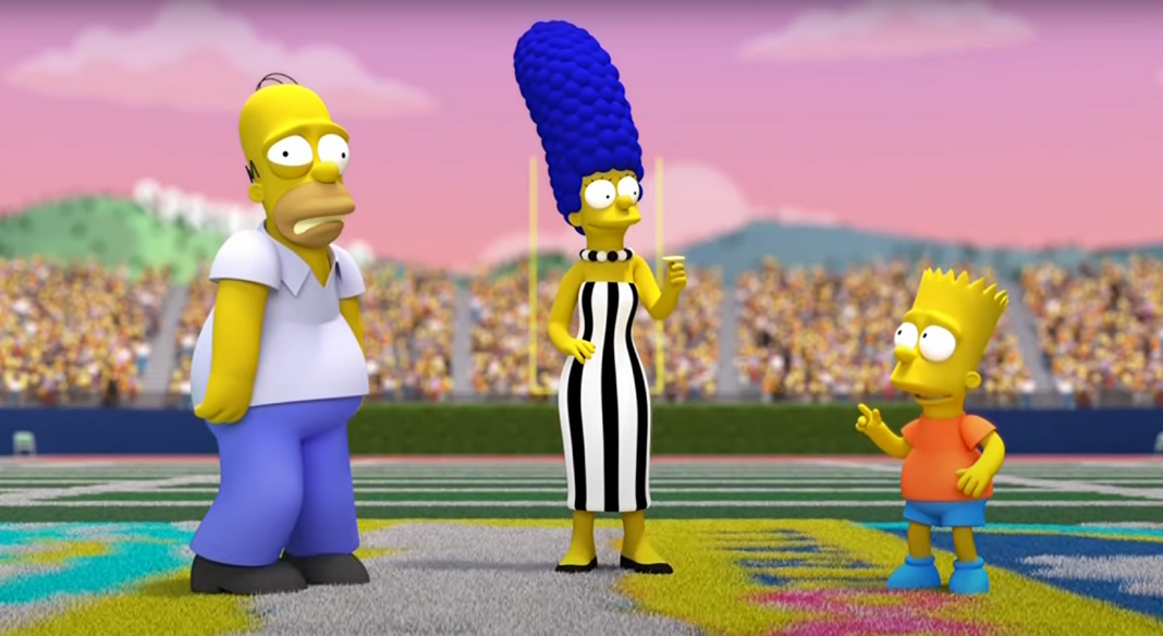 "The Simpsons" Cowboys Vs. Bengals Takes Over MNF - Https ...