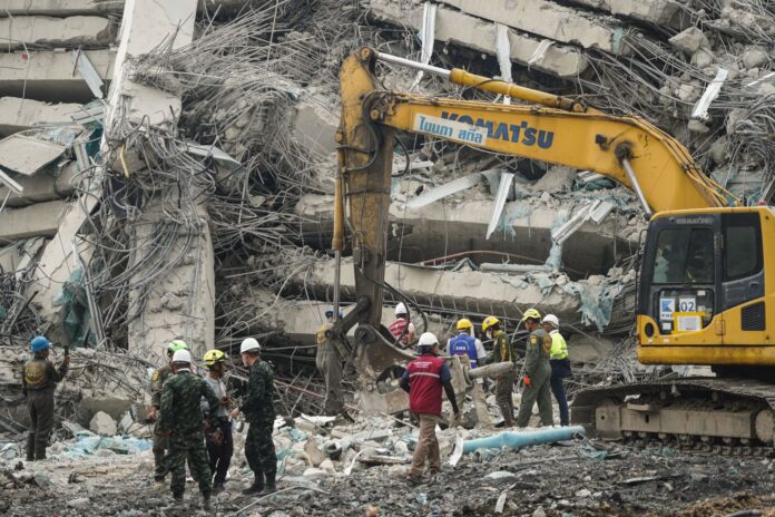 Rescue dogs Bangkok earthquake